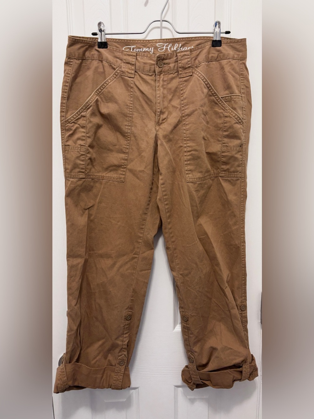 Tommy Hilfiger Brown Tan Cargo Capri Pants